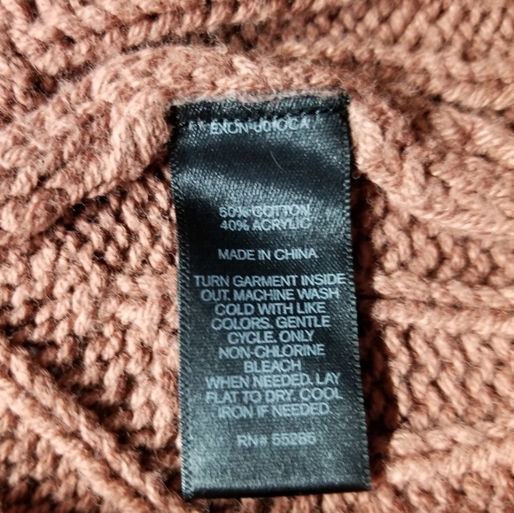 Express Coral High neck cold shoulder Sleeve Sweater Dress, Large - Picture 6 of 12